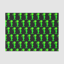 Elektrisk neongrönt/svart främmande