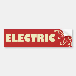 Elektrisk Peugeot bildekal