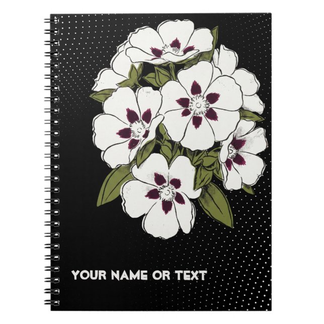 Elektrisk Rockrose: Pop-Art Cistus Anteckningsbok (Framsidan)