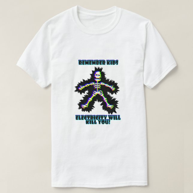 Elektrisk säkerhet t shirt (Design framsida)