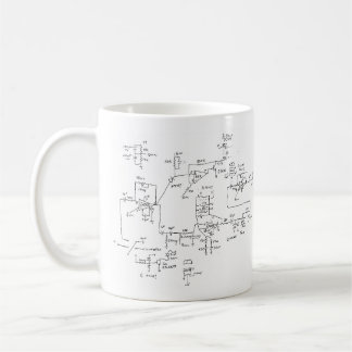 elektrisk schema av min hjärta kaffemugg