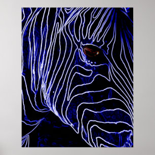 Elektrisk sebra poster