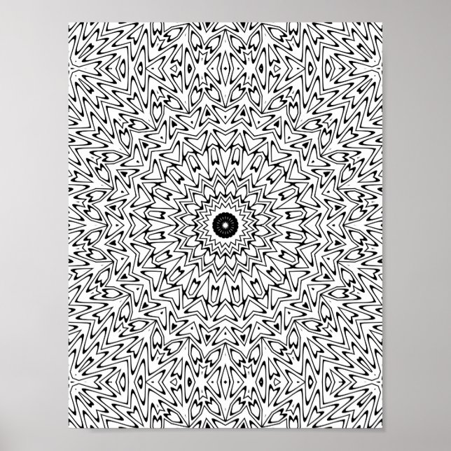 Elektrisk Sicksack-Hjärtexplosion-Kalejdoskop-Mand Poster (Framsidan)