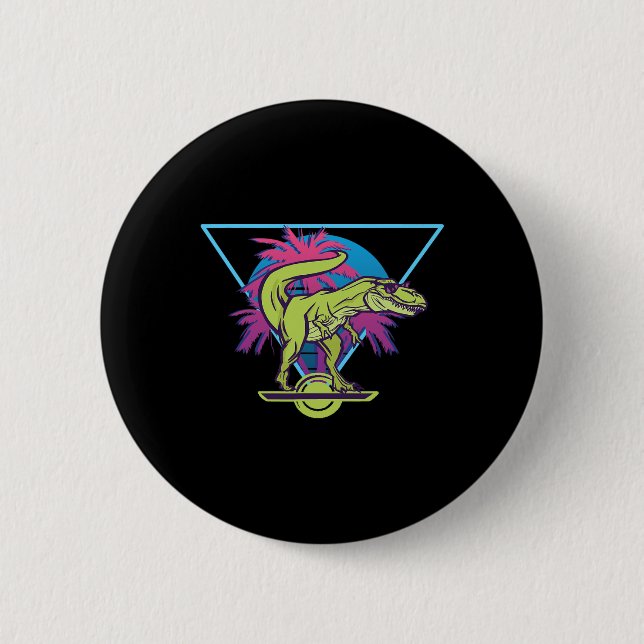 Elektrisk Skateboard Modern Flytande T-rex Retro O Knapp (Framsida)