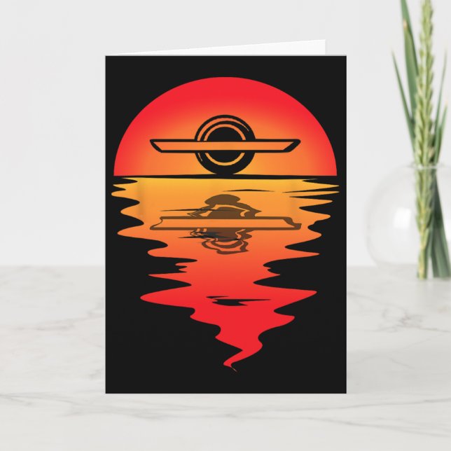 Elektrisk Skateboard Vintage Sunset Onewheel Float Kort (Framsida)