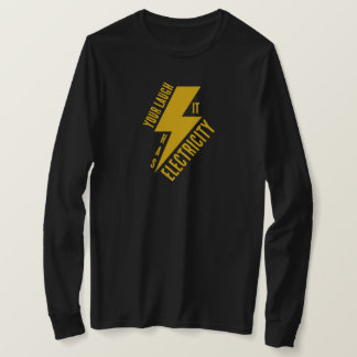 Elektrisk Skratt Blixt Konstkonstruktion T Shirt