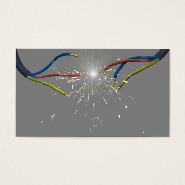 elektrisk spark visitkort (Framsidan)
