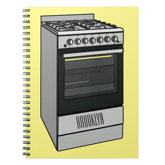 Elektrisk spis serieillustration anteckningsbok (Framsidan)