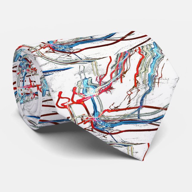 Elektrisk sprängningsdesign slips (Rullad)