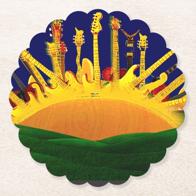 ELEKTRISK SUNSET! UNDERLÄGG PAPPER (Framsida)