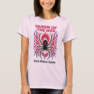 Elektrisk Svart Änka Spindel T Shirt