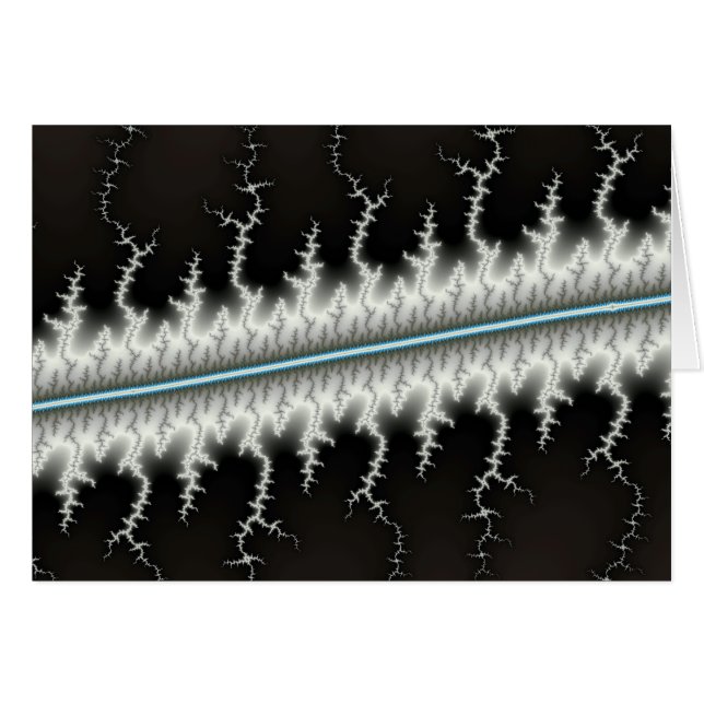 Elektrisk tråd - Fractal Hälsningskort (Framsidan Horizontal)