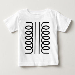 Elektrisk transformator - svart tee