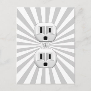 Elektrisk Vägguttag Kontakt Fun Anpassa Detta! Vykort