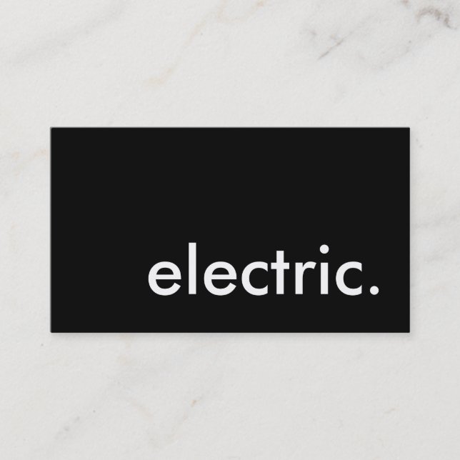 elektrisk. visitkort (Framsida)