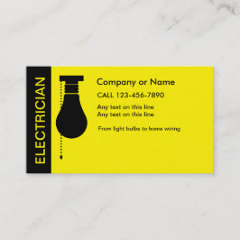 Elektriska Affärskort för arbete Visitkort