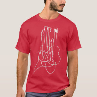 Elektriska akustiska gitarrer Classical Music Älsk T Shirt