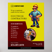 Elektriska Anpassningsbar Poster