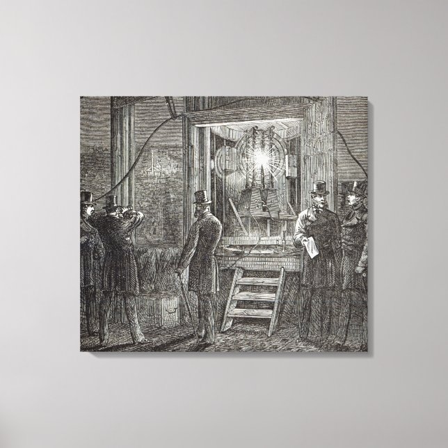 Elektriska apparater för Torn i Clock Canvastryck (Framsida)