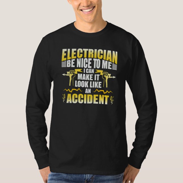 Elektriska arbetares utrustning i Ingenjör T Shirt (Framsida)