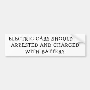Elektriska bilar laddade med batteri bildekal