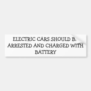 Elektriska bilar laddade med batteri bildekal