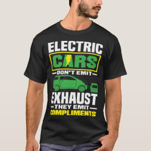 Elektriska bilar släpper ut kompletteringar Batter T Shirt
