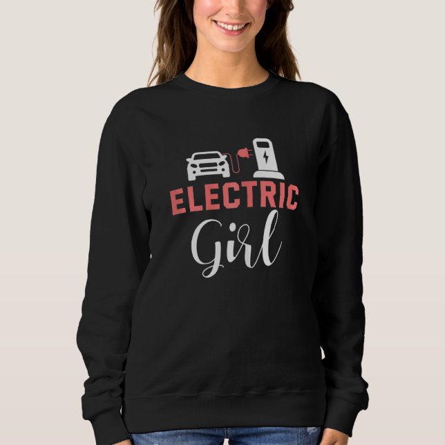 Elektriska bilbilbildrivrutin för kvinnor t shirt (Framsida)