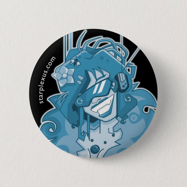 elektriska blått knäppas knapp (Framsida)