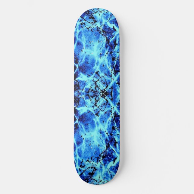 Elektriska blått skateboard bräda 20,5 cm (Framsida)