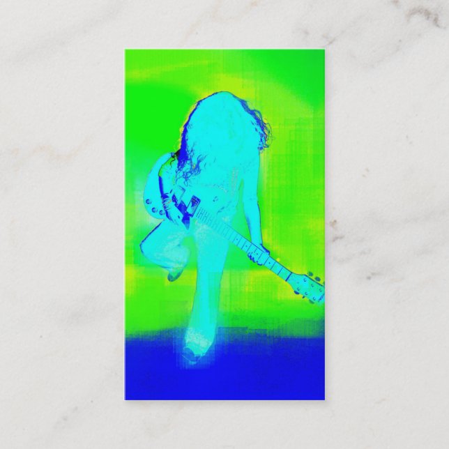 Elektriska blått - visitkort (Framsida)