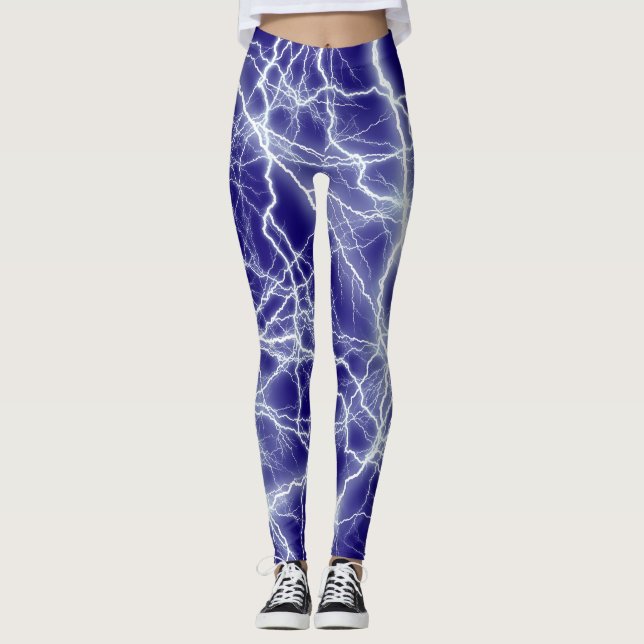 Elektriska blixtlagg leggings (Framsida)