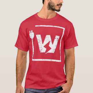 Elektriska brev W el- eller elmotorer T Shirt