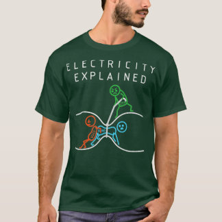 Elektriska diagram, prospekterade ohm t shirt