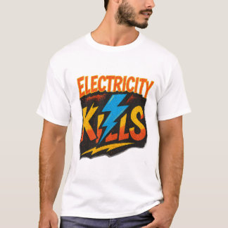 Elektriska Dödor, fetstil Graffiti Design T Shirt