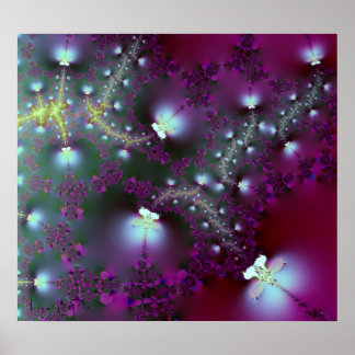 Elektriska Dragonflies Poster