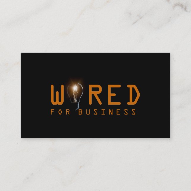 Elektriska, elektriska, Affärskort Visitkort (Framsida)