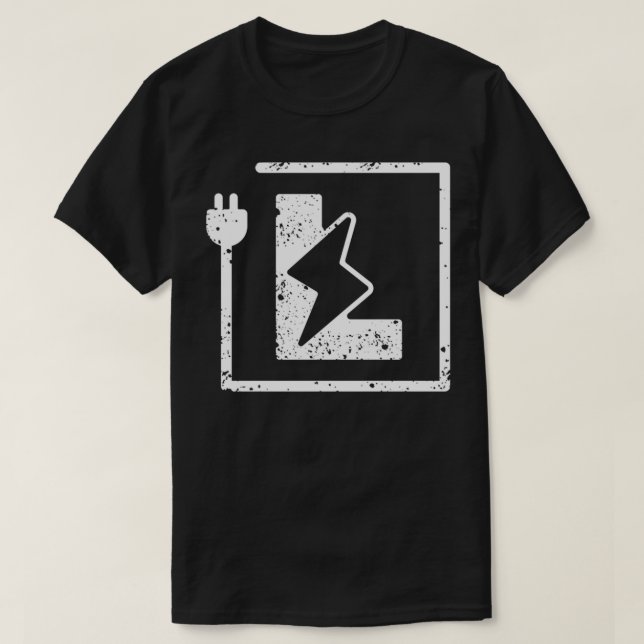 Elektriska elektriska brev L-elektriska eller elek T Shirt (Design framsida)