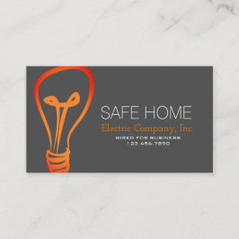 Elektriska, elektriska, byggnadstekniska Affärskor Visitkort