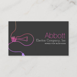 Elektriska, elektriska, byggnadstekniska Affärskor Visitkort