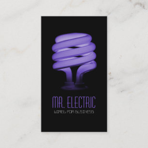 Elektriska, elektriska, elektriska, lätta lampor visitkort
