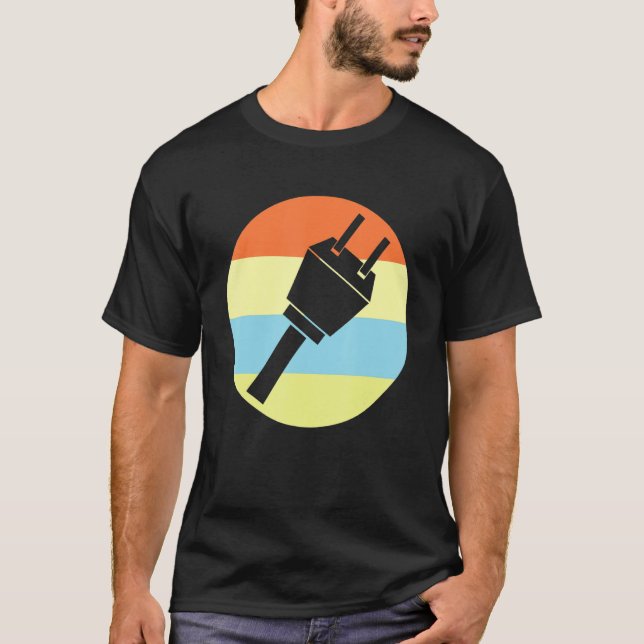 Elektriska elmotorer i Ingenjör T Shirt (Framsida)
