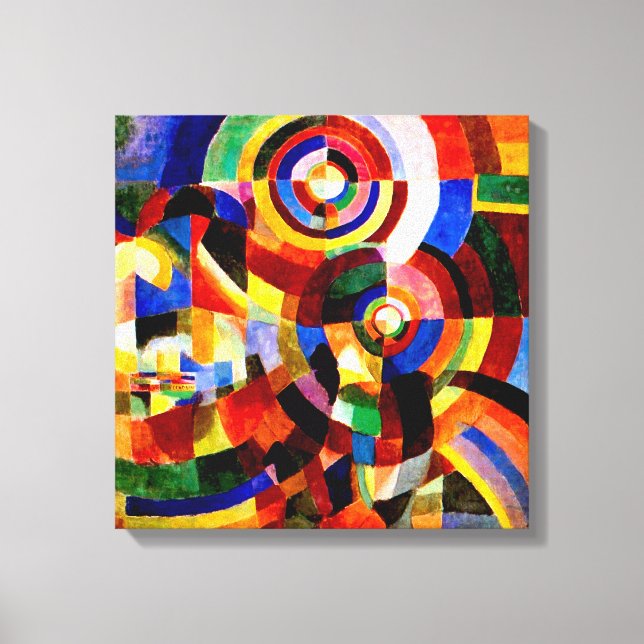 Elektriska fängelser av Sonia Delaunay Abstrakt Ar Canvastryck (Framsida)