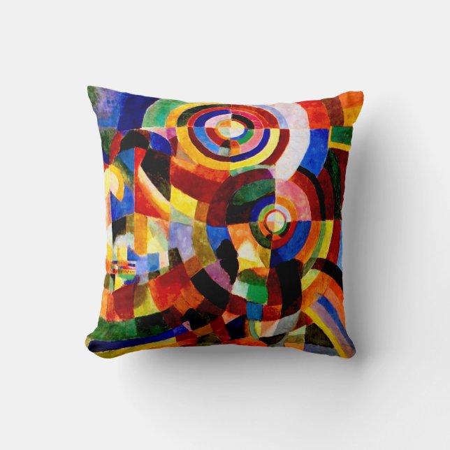 Elektriska fängelser av Sonia Delaunay Kudde (Framsida)