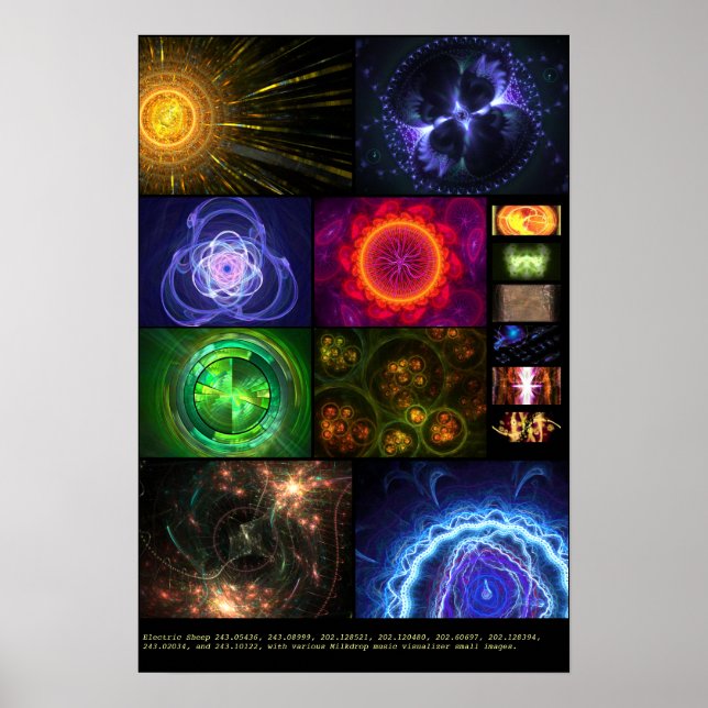 Elektriska får + mjölkdroppar (variabel nr 11) poster (Framsidan)