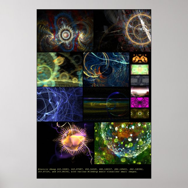 Elektriska får + mjölkdroppar (varierande nr 9) poster (Framsidan)