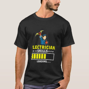 Elektriska färdigheter som laddar elektriskt arbet t shirt