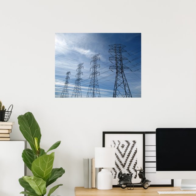 Elektriska giganter poster (Hemmakontoret)