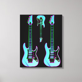 Elektriska gitarrer canvastryck