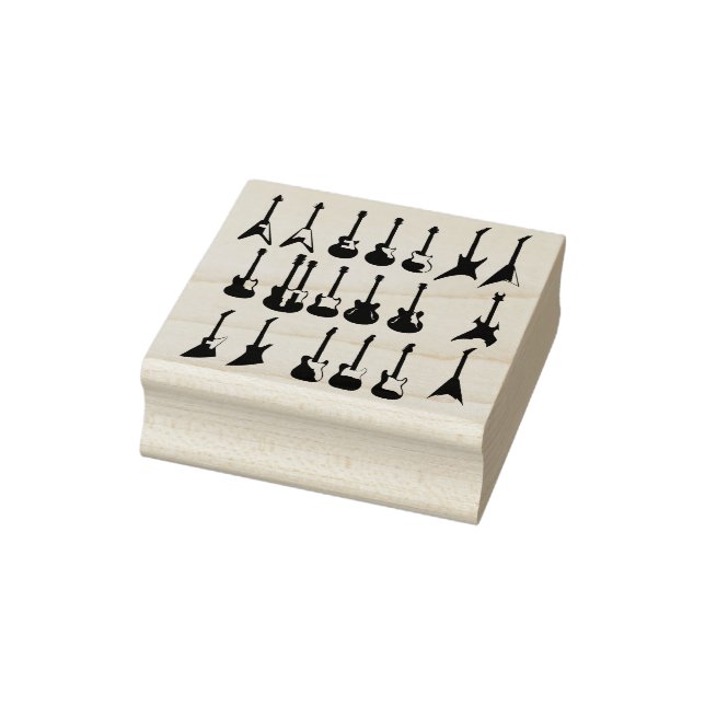 Elektriska gitarrer konst frimärke stämpel (Stämpel)